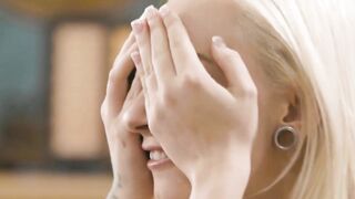 Tattooed Step-Daughter Gets Fucked By Her Older Hot MILF Mom
