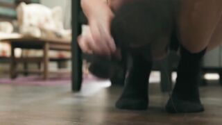 Tattooed Step-Daughter Gets Fucked By Her Older Hot MILF Mom