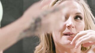 Tattooed Step-Daughter Gets Fucked By Her Older Hot MILF Mom