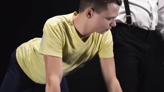 Dominatrix Daddy DILF Fucks Twinks Hard - Anal Training For Submissive Boy
