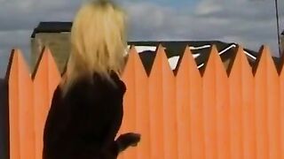SnowBunnyLesbians- Old Man's Daughters Share Hot Sex in Public Park