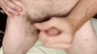 Steamy Bathroom Tease - Sexy Brunette Strokes Her Man's Big Dick