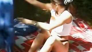 Unpredicted Encounter - Horny Brunette Babes Share A Wild Threesome Experience