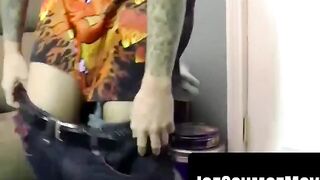 Steamy Shower Sex - Hard Core Fucking Couple With Big Dick And Natural Boobs