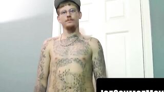 Steamy Shower Sex - Hard Core Fucking Couple With Big Dick And Natural Boobs