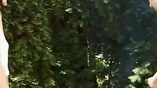 Public Garden Sex Adventure - Petite Blonde Babe Gets Fucked By A Hunk