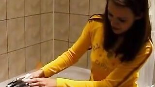 Petite blonde bimbo's ass pounded hard in anal sex adventure