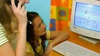 Lesbian MILFs Share Intimate Moments in Hot Threesome