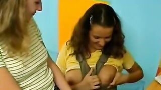 Lesbian MILFs Share Intimate Moments in Hot Threesome