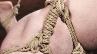 Bondaged Anal Destruction - Suspended Rope Play with Fetish Domination