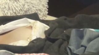 Asian Bombshell Captured On Hidden Camera Fingers Her Mature Pussy