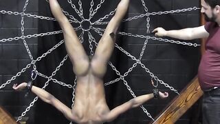 Bondage Twist - Mistress Dominates Slave's Ass With Metal Screw Toy