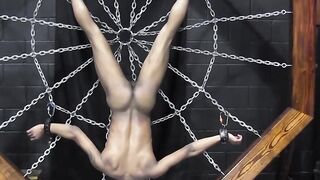 Bondage Twist - Mistress Dominates Slave's Ass With Metal Screw Toy
