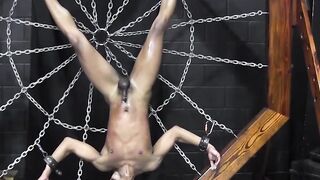 Bondage Twist - Mistress Dominates Slave's Ass With Metal Screw Toy