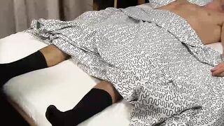 Grandpa's Feets Worshiped by Young Blonde Foot Fan in POV