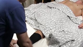 Grandpa's Feets Worshiped by Young Blonde Foot Fan in POV