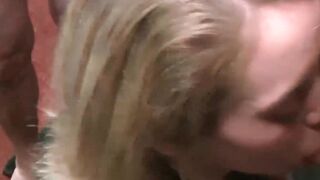 Milf Sucks & Swallows Multiple Loads in Hardcore Gangbang