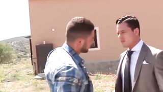 Sensual Jacket Wearer Handsome Stud Fucks His Hot Bottom Boyfriend