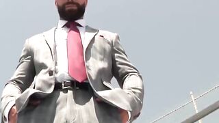 Dominant Suit Guy Fucks Bareback Handsome Stud JayRoberts