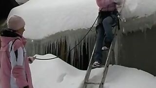 Lesbians Playing Snowballs - Scene #1 (SnowBallin')
