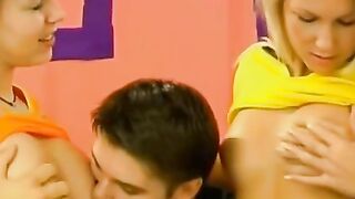 Three's Company - Young Girls Triangle Threesome