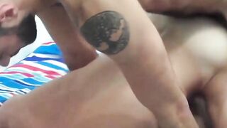 Blondie Blowjob Barebacks Hunk's Dick - Amateur Couple Home Movie