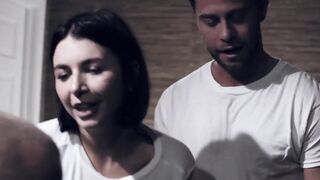 Sinfully Sweet Cuties - Riding Her Man's Big Dick While Sloppy Blowjob