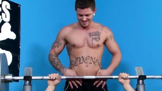 Anal Threesome Blowjob Marathon - Gym Jock Boys Share Their Asses