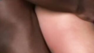 Big Black Dick Hammers Blonde Babe's Ass in Hardcore Anal Threesome