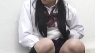 Pee-Soaking Panties #2 - Outdoor Teenage Freak Squirting in Public