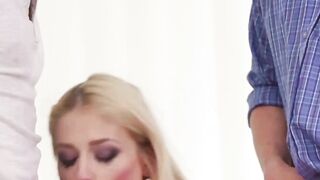 Bi-curious Hunks Share Blowjob & Anal Sex With Hot Bombshell
