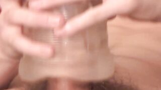 Hung Jocks FleshLight Masturbation Session - Young Hunk's Massive Load