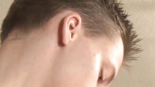 Naughty twinks small dick bounces during anal ride