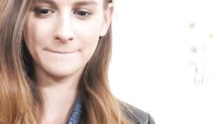 Adelie Unicorn Worships Huge Dick - Bus Passage Blowjob