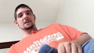 Hunky Stud's Squirt-Fest - Hot Guy Pumped Out A Massive Load