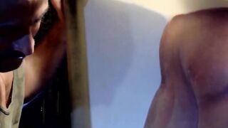 Buff Hunk's Rough Blowjob Session - Deepthroat & Facial