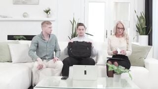 BIG BOOB GIRL NEXT DOOR - Bi-Curious Milf Fucks Hunk's Hard Dick POV