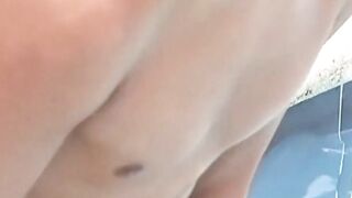 Latin Twinks Raw Outdoor Pool Fuck