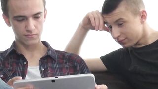 Passionate Anal Sex Between Two Hunks - Footjob & Ass-Fucking