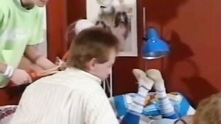 Retro-Teen Threesome Action - Vintage Teens Fucked Hard