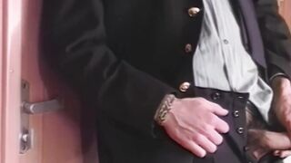 Eugene Stealing A Moment To Jerk Off In The Office" or "Office Employee Can't Resist Horniness And Masturbates At Work