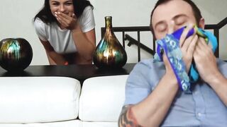 Big Booty Stepsister Nikki Sexx Sniffs & Eats My Diaper - Taboo Step-Siblings