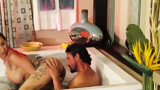 Paris White's First Time - Horny Milf Gets Fucked in Bath by Tommy Gunns