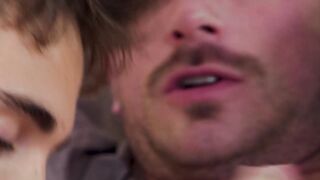 Threeway Frenzy - Three Hot Guys Fuck Hard in The Bathroom