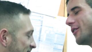 Barebacked By The Boss - Hot Twink Gets A Surprise Fuck From His Employer