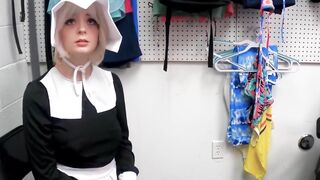 Office Shoplifter Gets Spanked And Fucked By Dominant Mistress