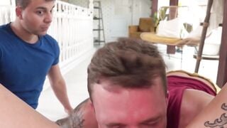 Threesome Fever #2 - Three Babes Share One Huge Load