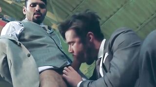 Muscle Stud Jeans Franco Fucks Captured Prisoner Mike de Marco in Anal