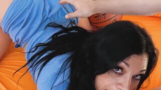 MomIsPervy.com - Busty stepmom Mona Azar blows dick and gets fucked hard by stepson
