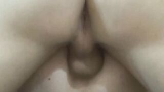 Handsome dude offers socks for lover to taste before anal